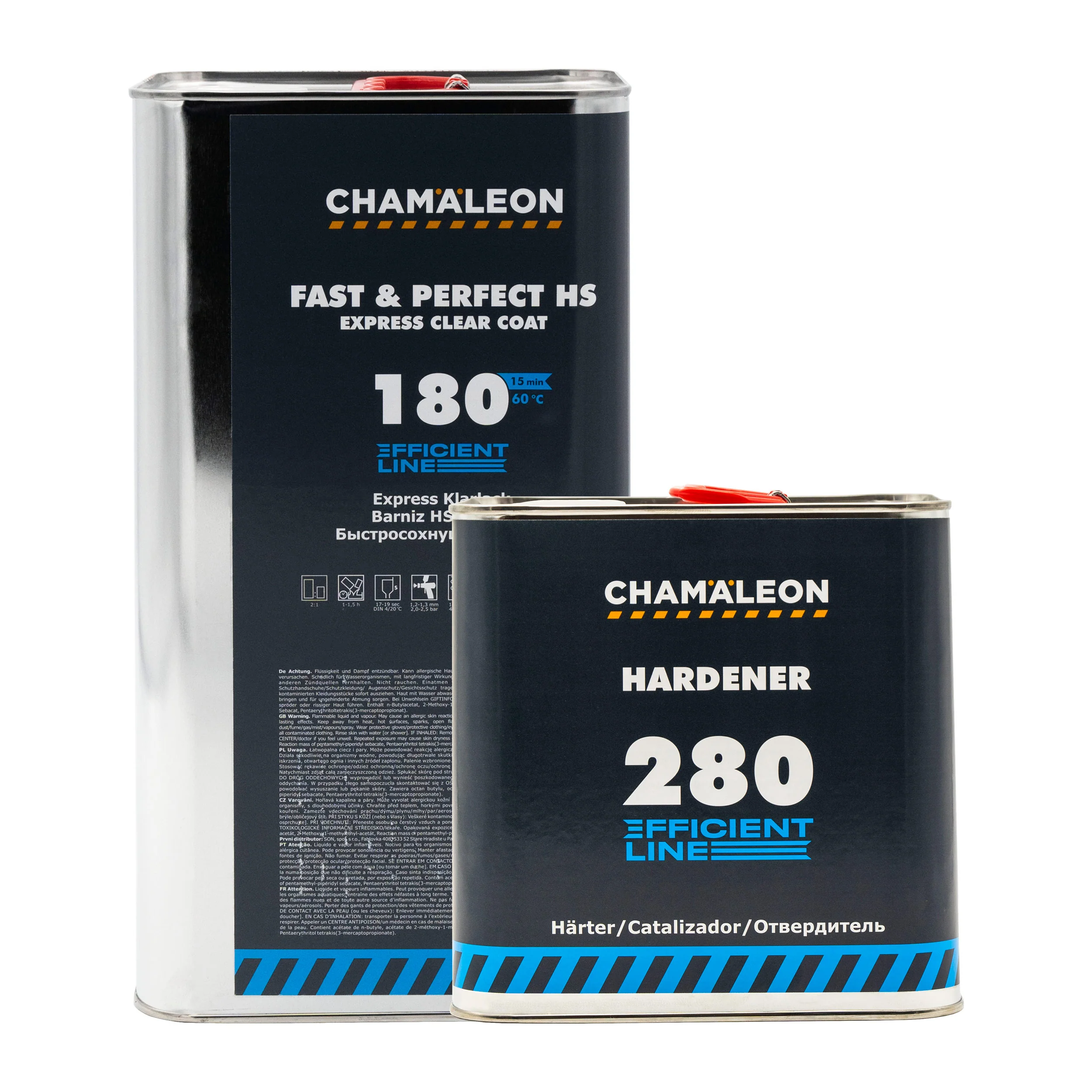 Chamaleon HS 2K Fast & Perfect Express Clear Coat 180 con catalizzatore - Image 2