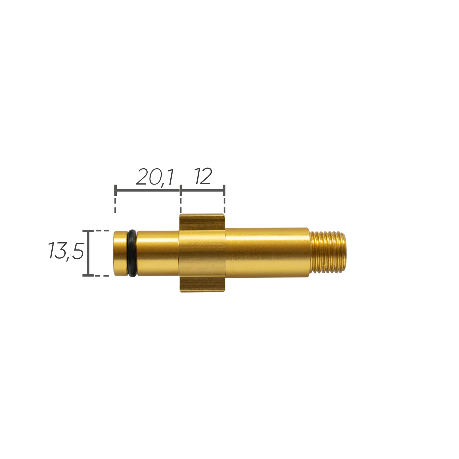 IDROBASE Adattatore a Baionetta in alluminio con O-Ring G1/4" M - Makita - Image 2