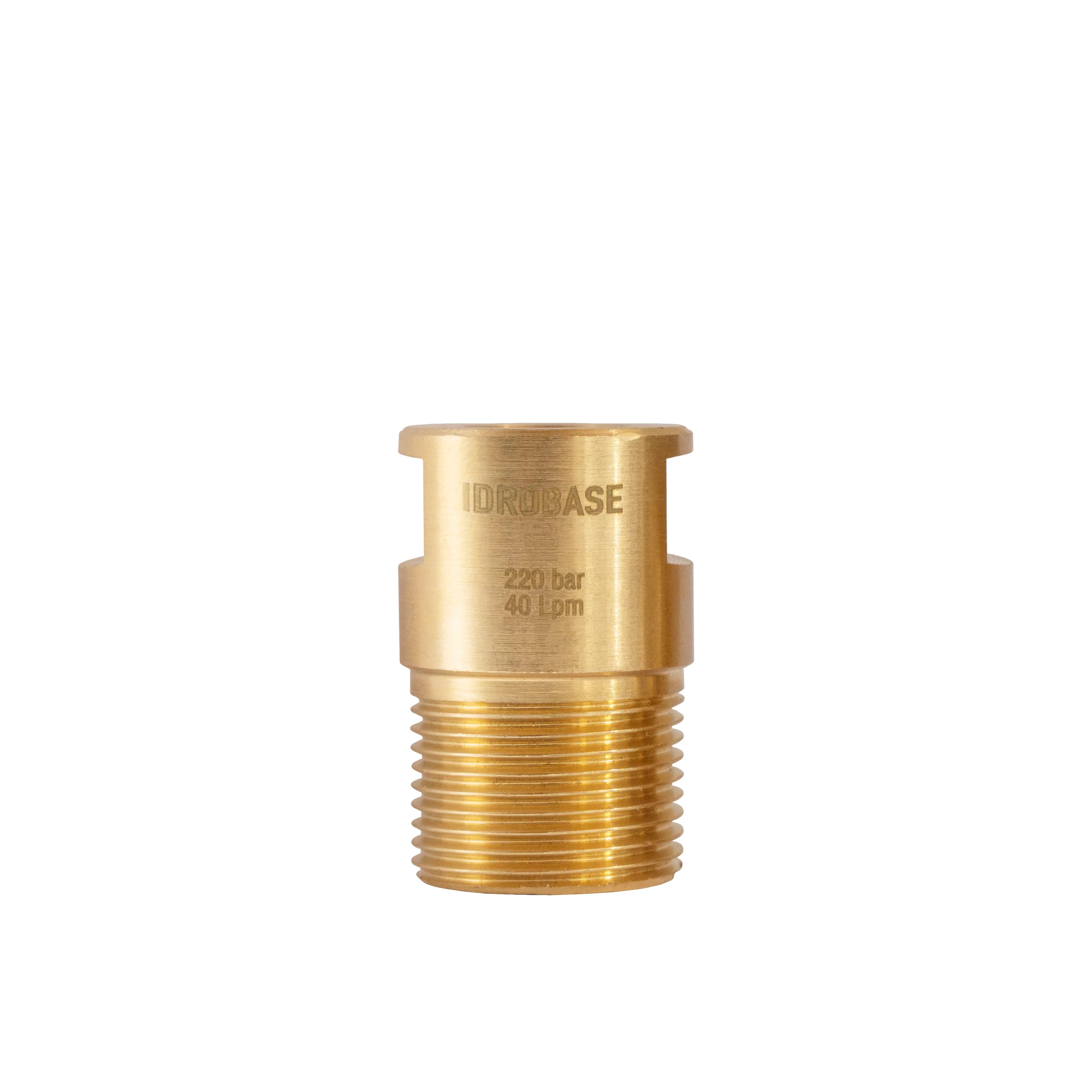 IDROBASE Nipplo in ottone M22x1,5 M Ø14 Lungo - G1/4" F
